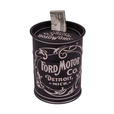 Ford vintange olajoshordó formájú pénzes doboz