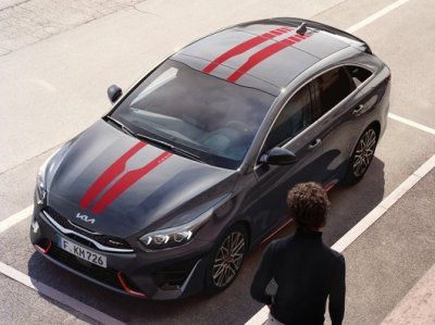 Kia Ceed - Karosszéria matrica , fényes piros