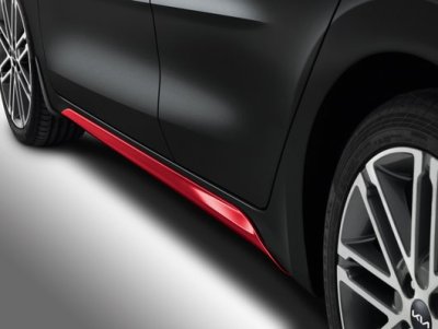 Kia Rio - Oldalsó küszöbök , élénk piros