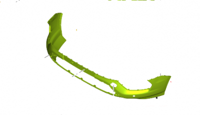 Ford Custom lökhárító alsó rész, alapozott