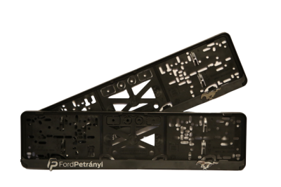 Ford Mustang 3D rendszámtábla tartó keret - 2 darab-