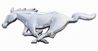 Ford Mustang embléma, első 