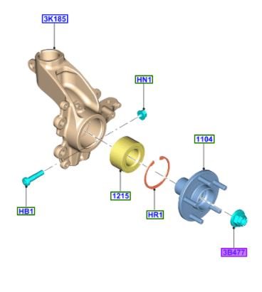 Ford féltengely anya