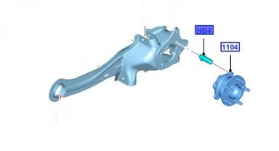 Ford kerékcsapágy rögzítő csavar 