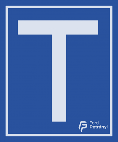 T-betű, mágneses Ford Petrányi lógóval
