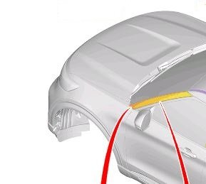 Ford Exlplorer díszléc, jobb