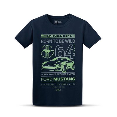 Ford Mustang American Legend póló, sötétkék