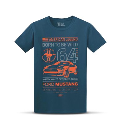 Ford Mustang American Legend póló, kék