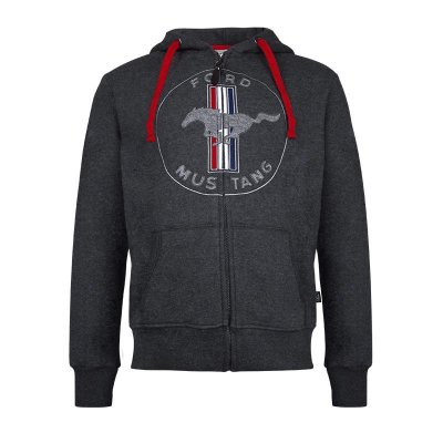 Ford Mustang melegítő felső, sötétszürke