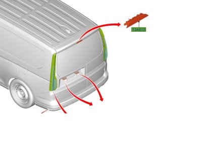 Ford Connect pótféklámpa 