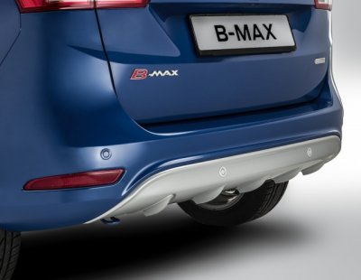 B-Max hátsó lökhárító védőlemez ezüst