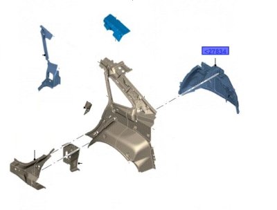 Ford Focus dobetét, jobb belső