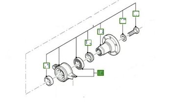 Ford Transit kardán felfüggesztő csapágy 