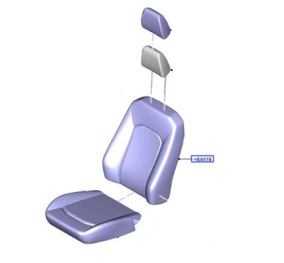 Ford EcoSport üléstámla huzat, bal 