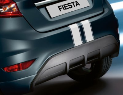 Ford Fiesta díszcsíkok első és hátsó lökhárítóra, fehér