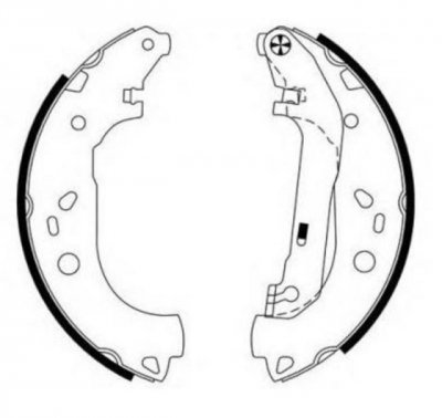 Ford Connect fékpofa, hátsó