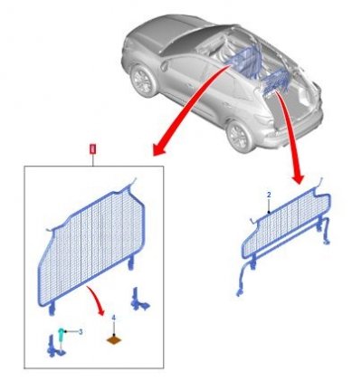 Ford Kuga csomatérrács
