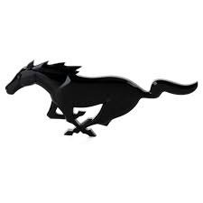 Ford Mustang embléma, fekete