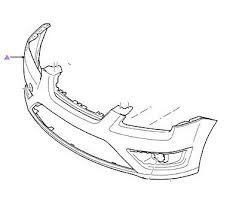 Ford lökhárító, első, alapozott