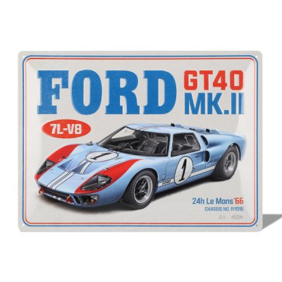 Ford fémtábla: Ford GT40