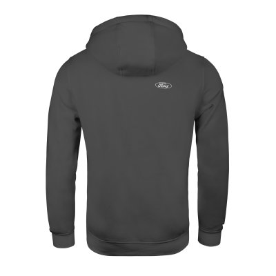 Ford Mustang 60 Years szürke kapucnis pulóver