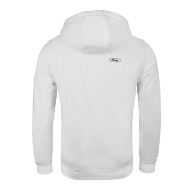 Ford Mustang 60 Years fehér kapucnis pulóver