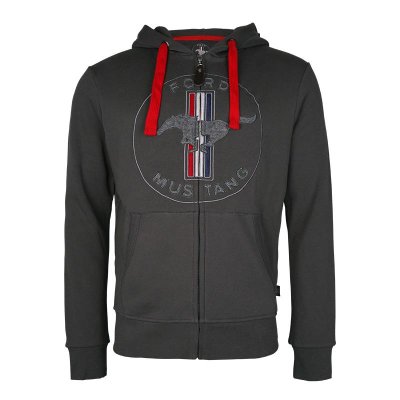 Ford Mustang melegítő felső, sötétszürke