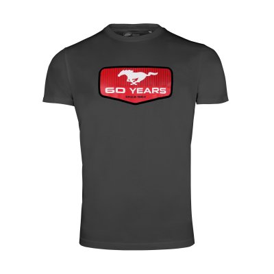 Ford Mustang 60 Years szürke póló
