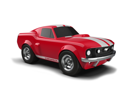 Ford Mustang Racing Car piros
