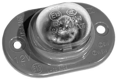 Kia Picanto rendszámtábla világítás