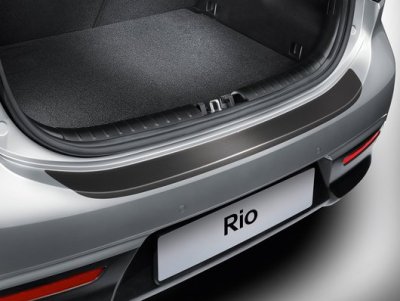 Kia Rio hátsó Lökhárítóvédő fólia, fekete