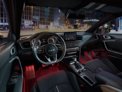 Kia lábtér világítás, piros